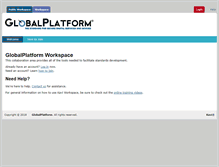 Tablet Screenshot of members.globalplatform.org